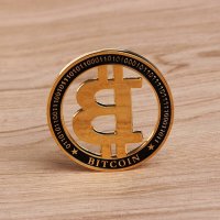 Възпоменателна Bitcoin монета, снимка 4 - Нумизматика и бонистика - 28220258