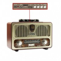 Ретро радио MEIER M-111BT, Bluetooth, USB, SD, FM, снимка 2 - Bluetooth тонколони - 35160624