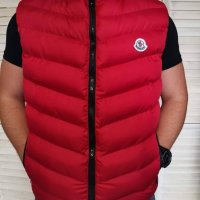 Мъжки елек червен Moncler, снимка 2 - Якета - 27305950