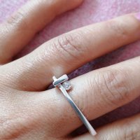 Уникален сребърен пръстен - модел R100, снимка 5 - Пръстени - 32251400