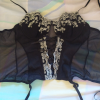Секси дамско бельо корсет черен цвят , снимка 2 - Корсети, бюстиета, топове - 44909684