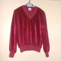 Плюшен пуловер С / М, снимка 2 - Блузи с дълъг ръкав и пуловери - 27240213