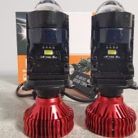 LED мини проектори H4 за основни фарове с лупа, снимка 3 - Аксесоари и консумативи - 38731731