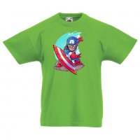 Детска тениска Marvel Captain America 1 Игра,Изненада,Подарък,Геймър,, снимка 9 - Детски Блузи и туники - 36716508