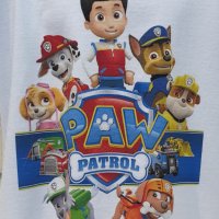 Нова детска тениска с дигитален печат PAW Patrol (Пес патрул) в бял цвят, снимка 2 - Детски тениски и потници - 36598934
