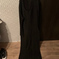 Дълга черна рокля плетиво, снимка 2 - Рокли - 43561607