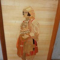 Старо дървено пано  носия  38 / 22  см, снимка 5 - Антикварни и старинни предмети - 43389761