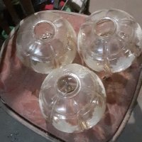 3 броя стъклени чаши за полюлей-15лв, снимка 3 - Полилеи - 40698154