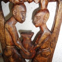 Африканска дърворезба, снимка 5 - Декорация за дома - 43093850