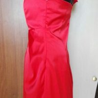 Червена официална рокля ПРОМОЦИЯ🌹👗 S,M 🌹👗арт.217 , снимка 3 - Рокли - 26728385