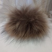 Прошарен Помпон Естествен косъм за шапка, снимка 9 - Шапки - 44132872