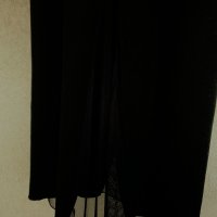 Дълга черна рокля DEPOLO, снимка 10 - Рокли - 33193761
