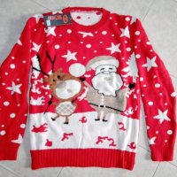 Коледен пуловер мъжки дамски , снимка 1 - Пуловери - 38824974