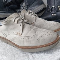 мъжки обувки Оксфорд, 42 - 43, 100% естествена кожа= велур, снимка 2 - Ежедневни обувки - 43187487