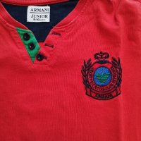 Памучна блуза Armani Junior, снимка 1 - Детски Блузи и туники - 27545982