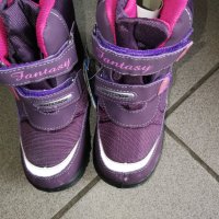 Намалени ботушки, апрески за момиче, цвят лилав, снимка 1 - Детски боти и ботуши - 35082477