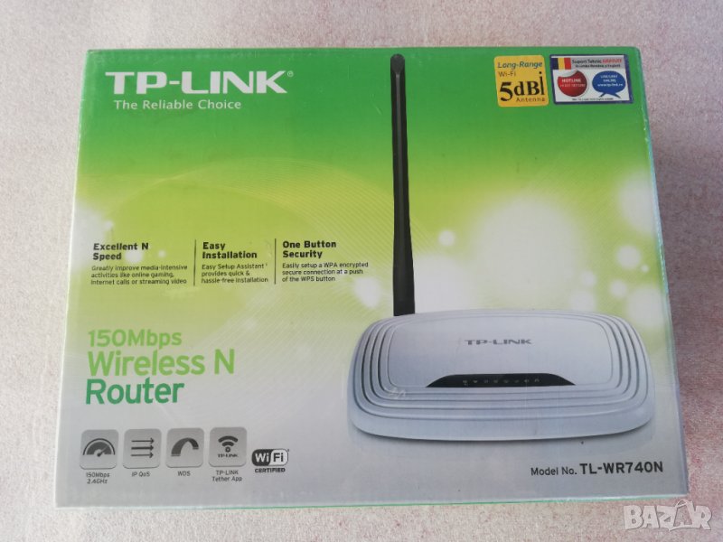TP-Link TL-WR-740N НОВ неразпечатван, снимка 1