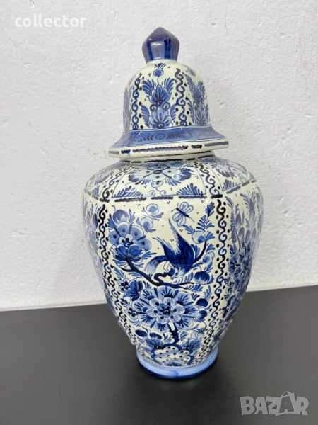 Порцеланова ваза / урна - Делфт. №7481, снимка 1