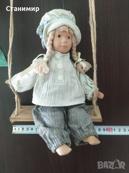 Ретро кукла на люлка - за декорация, снимка 1