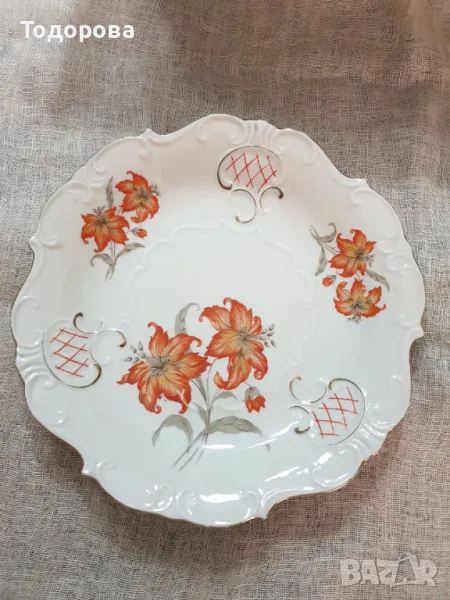 Голямо .бароково дълбоко плато steinmann tiefenfurt от началото на миналия век, снимка 1