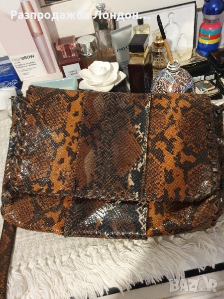 ZARA чанта змийска кожа.от 96лв, снимка 1