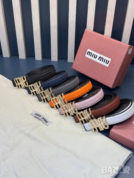 колани от естествена кожа в кутия miu miu , снимка 1