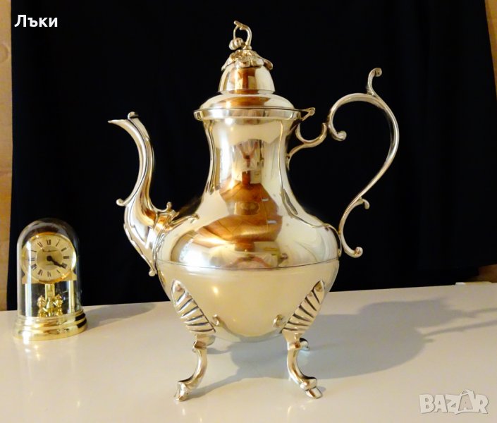 Английска бронзова кана,чайник 1.4 кг.,2 литра., снимка 1