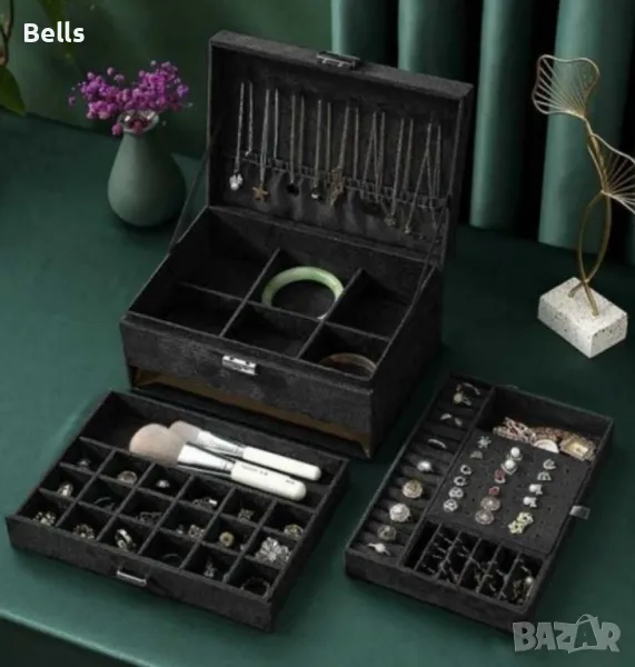 Луксозна кутия за бижута с ключе , снимка 1