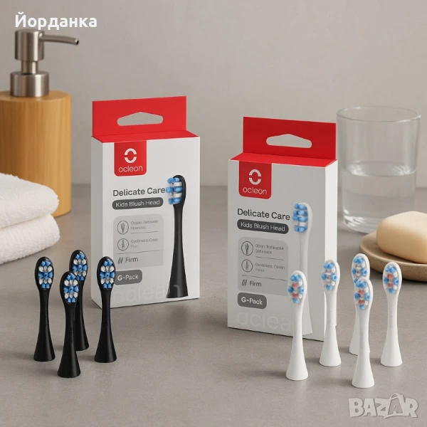Накрайници за четка за зъби Oclean Kids P3К1-6, P3К8-6, 6 броя, снимка 1