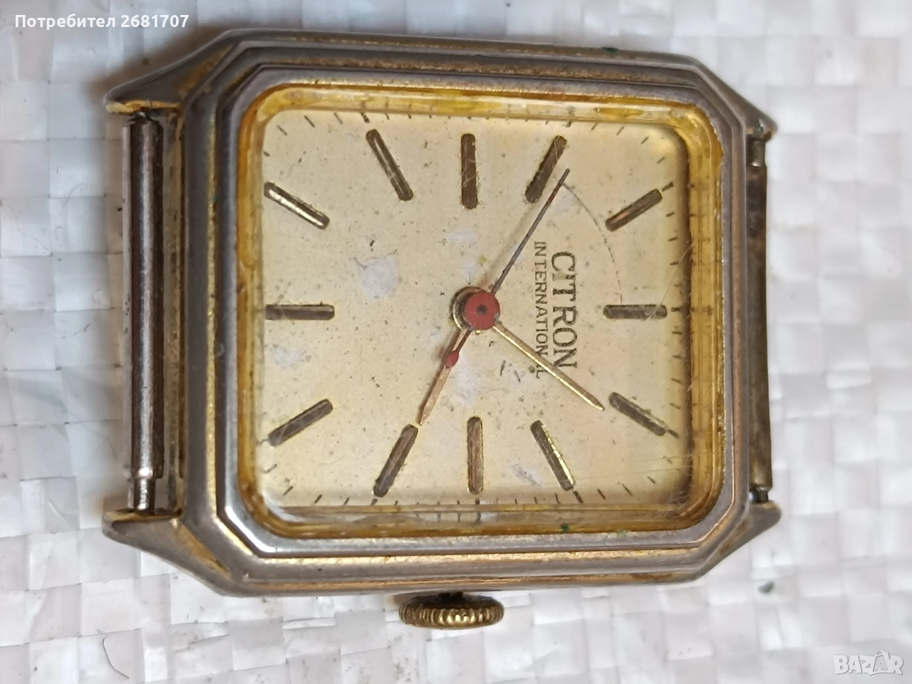 позлатен дамски часовник Citron, снимка 1