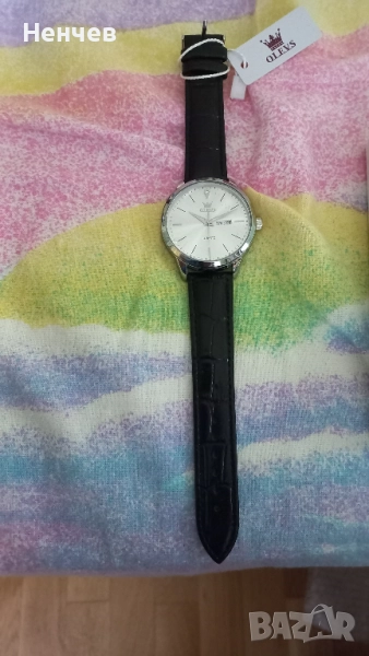 Часовник луксозен мъжки с японски кварцов механизъм, снимка 1