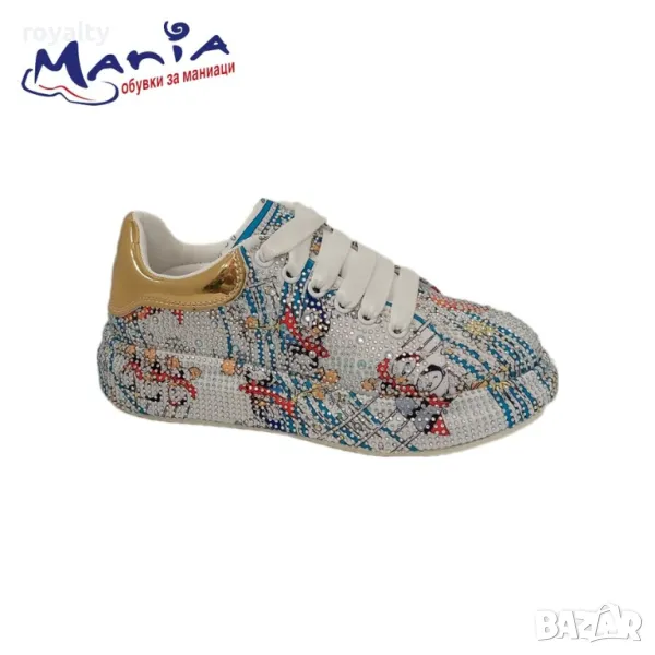 Дамски спортни обувки с камъни, снимка 1