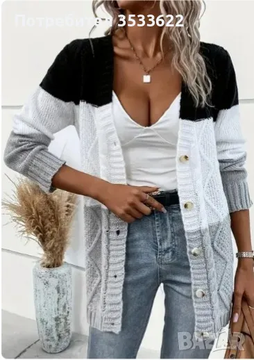 дълга дамска жилетка, снимка 1