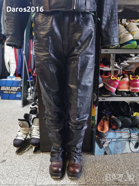 Кожен панталон, естествена кожа размер M, снимка 1