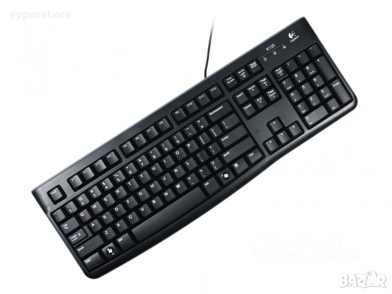 Клавиатура USB - Logitech K120 oem чернa кирилизирана класическа клавиатура Keyboard, снимка 1