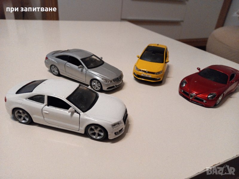 Метални Burago 1:32  Audi A5, VW Polo GTi, Alfa Romeo 8c competitione, снимка 1