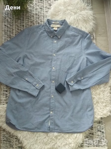H&M нова памучна мъжка риза L р-р, снимка 1