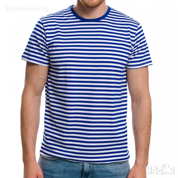 Нова мъжка класическа моряшка тениска , снимка 1