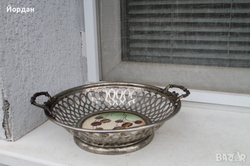 Порцеланова фруктиера 1920 година, снимка 1