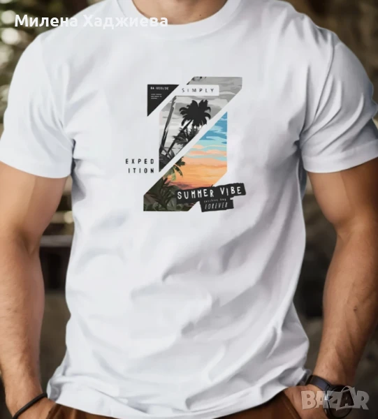 Мъжка тениска, М, снимка 1