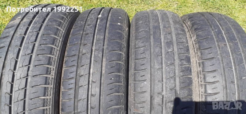 4бр. летни гуми DUNLOP SPSport 165/70R14 DOT 3113. 5 и 6мм. дълбочина на шарката. Цената е за 4бр, снимка 1