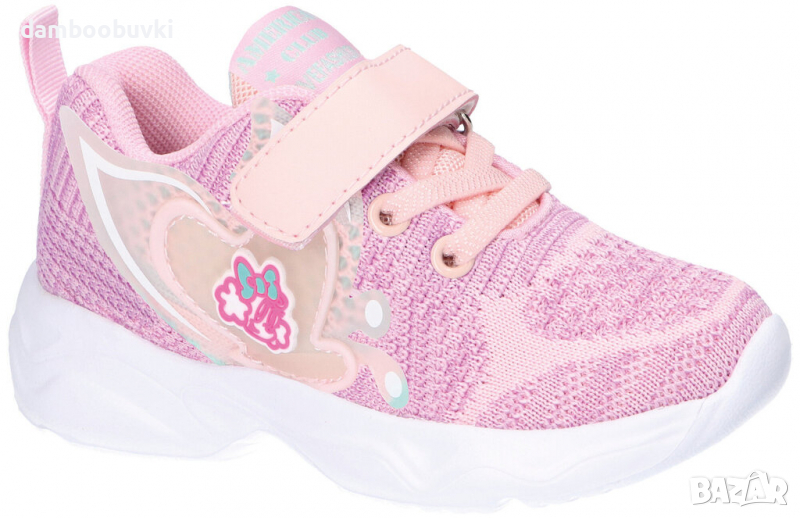 Детски олекотени маратонки American club в циклама 25/30, снимка 1