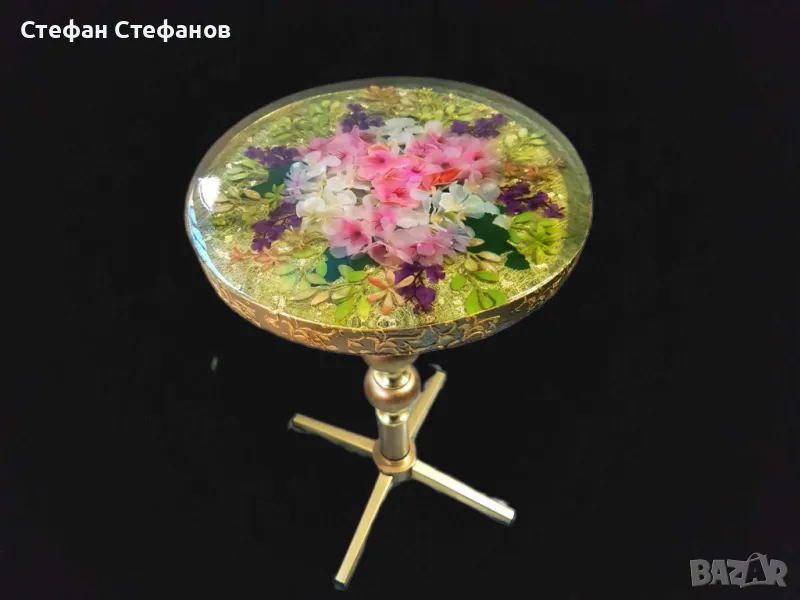 Декоративна масичка от епоксидна смола, снимка 1