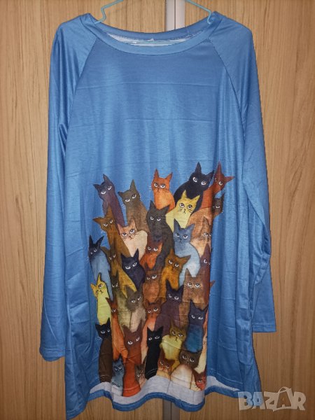 Блуза/туника с котки , снимка 1