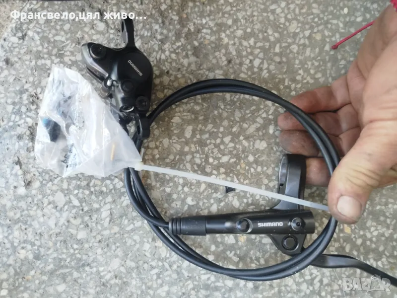 Нова предна хидравлична спирачка за велосипед колело Shimano mt 200, снимка 1