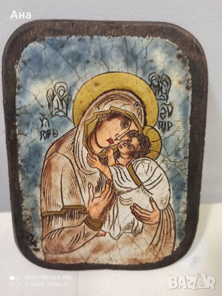 Красива дървена икона, снимка 1