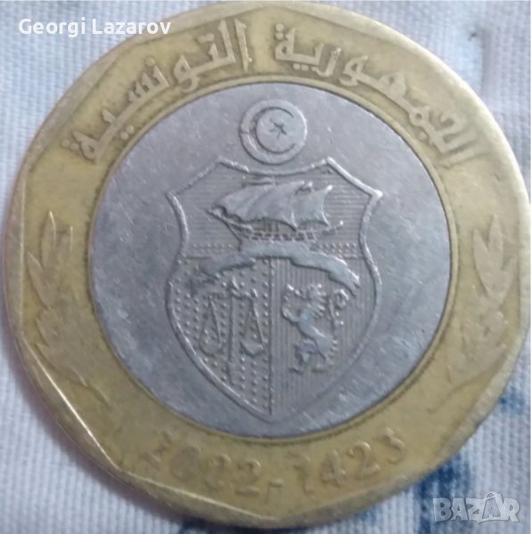 Тунис 5 динара, 1423 (2002), снимка 1