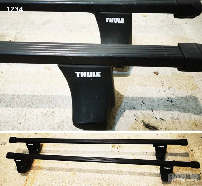 Багажник напречни греди THULE рейки за AUDI A4 седан 2001-2007г и SEAT EXEO след 2009г, снимка 1