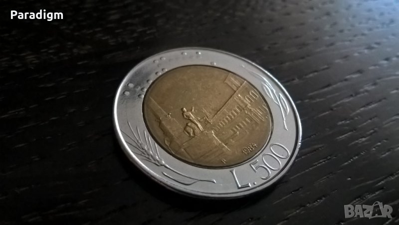 Монета - Италия - 500 лири | 1984г., снимка 1