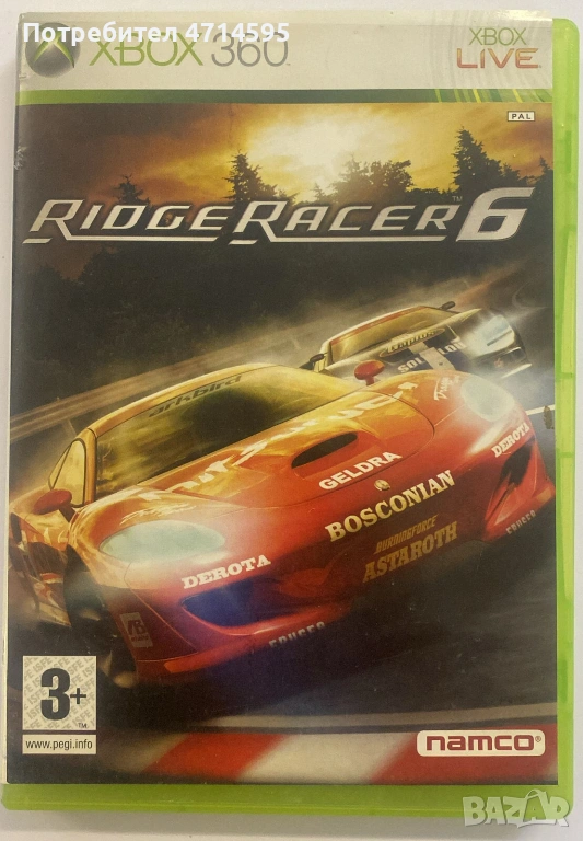 Игра за Xbox 360 Ridge Racer 6 Xbox One, Xbox Series X, снимка 1